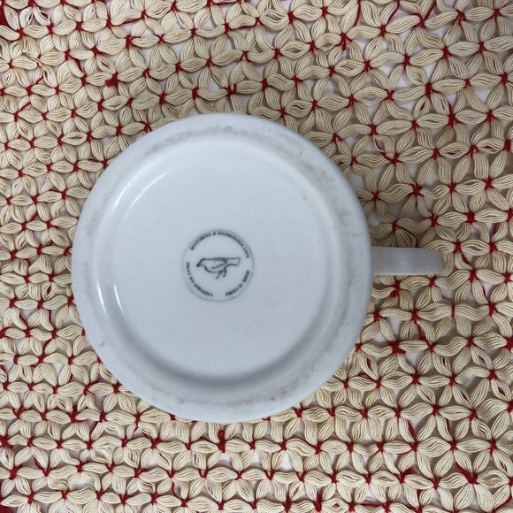 anthropologie shaving monogram coffee tea mug cup - Picture 6 of 7